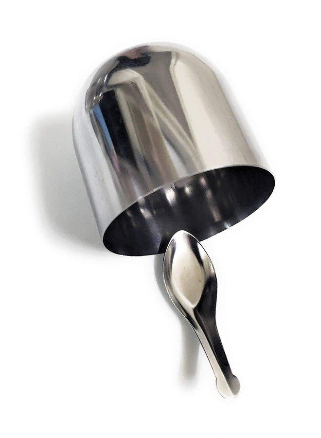 Dynore طقم ملاعق داينور المصنوعة من الفولاذ المقاوم للصدأ، 12 ملعقة ثقيلة للأوعية الصغيرة/ملاعق صغيرة لعلبة التوابل، ملاعق للتوابل المنزلية/المطبخ، فضي اللون - Image 3